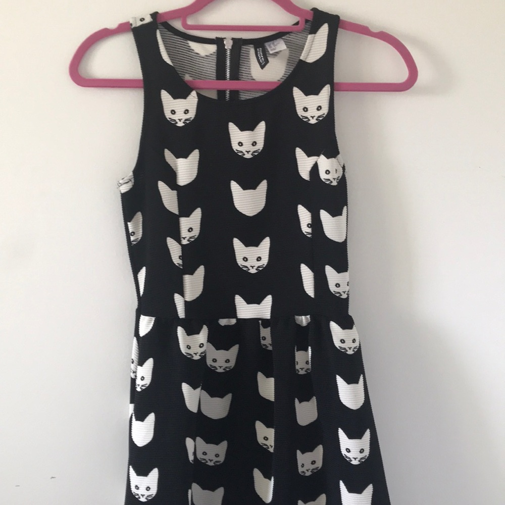 Cat print dress